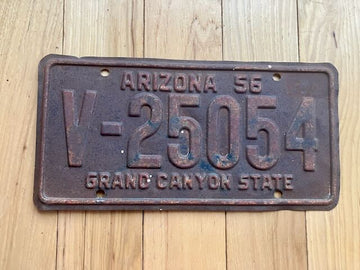 1956 Arizona License Plate