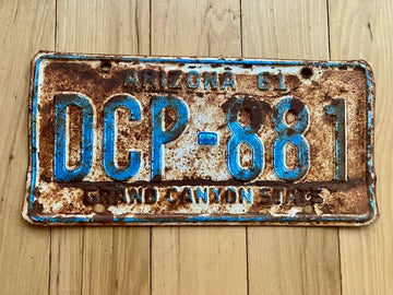 1961 Arizona License Plate