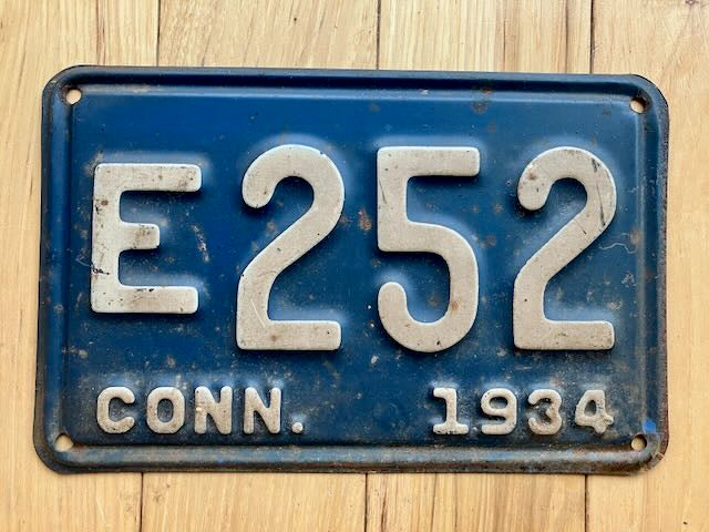 1934 Connecticut License Plate