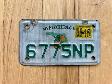 2015 Florida Motorcycle License Plate