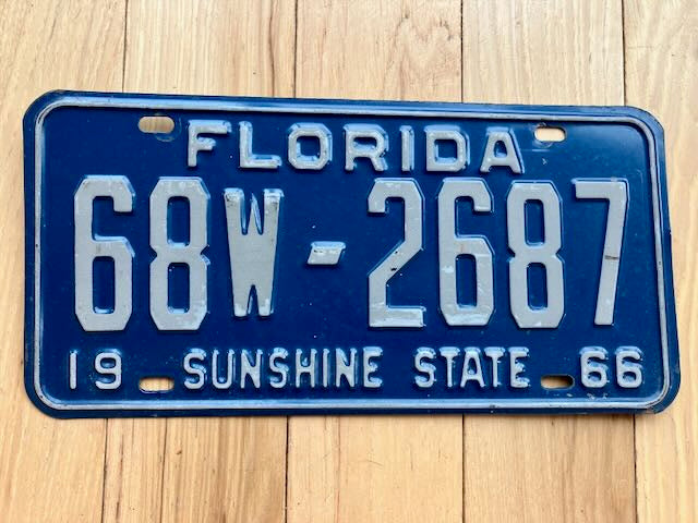 1966 Florida License Plate