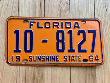 1964 Florida Broward County License Plate