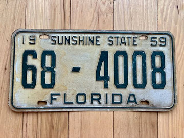 1959 Florida License Plate