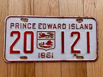 1961 Prince Edward Island License Plate
