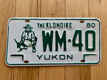 1980 Yukon The Klondike License Plate