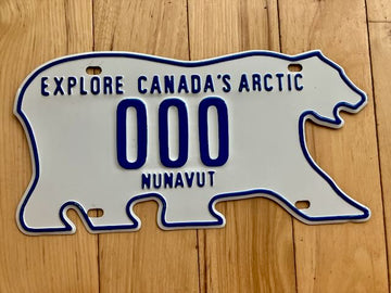 Nunavut Sample License Plate