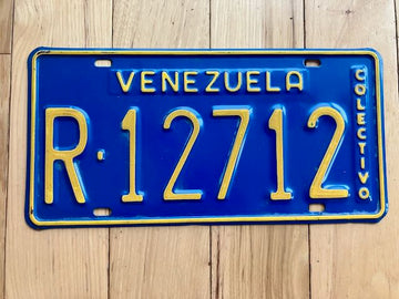 Venezuela Colectivo License Plate