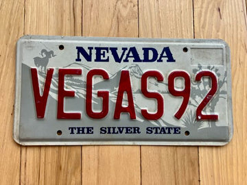 Nevada Souvenir Vanity License Plate - Vegas92
