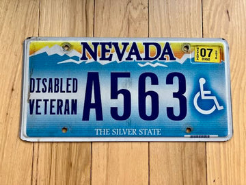 2016 Nevada Disabled Veteran License Plate
