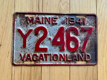 1941 Maine Commercial License Plate