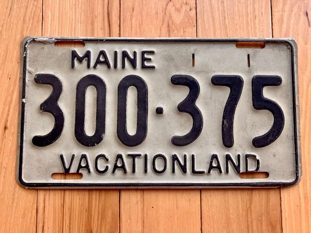 1951 Maine License Plate
