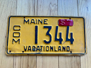 1957 Maine License Plate