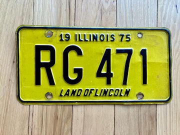 1975 Illinois License Plate
