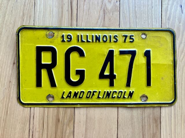 1975 Illinois License Plate