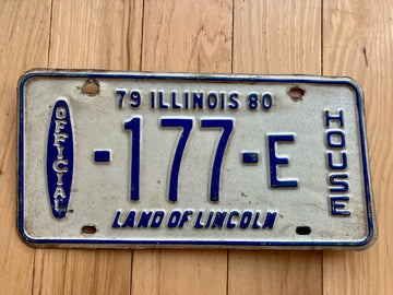1979 Illinois House License Plate