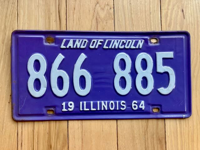 1964 Illinois License Plate
