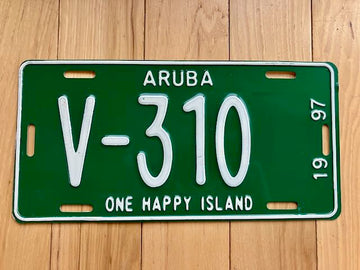 1997 Aruba License Plate