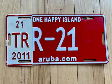 2011 Aruba Truck License Plate