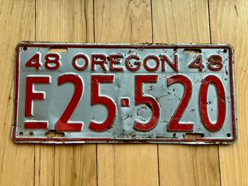 1948 Oregon Farm License Plate