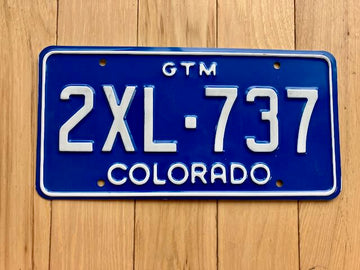 Colorado Gross Ton Mile License Plate