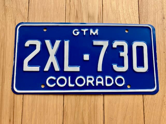 Colorado Gross Ton Mile License Plate
