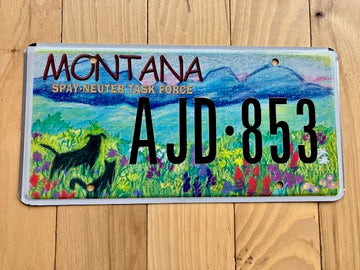 Montana Spay and Neuter License Plate