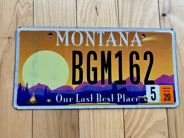 Montana Our Last Best Place License Plate