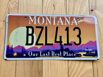 Montana Our Last Best Place License Plate