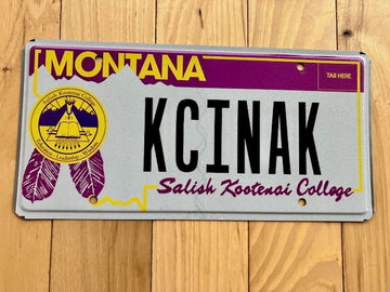 Montana Salish Kootenai College License Plate