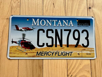 Montana Mercy Flight License Plate