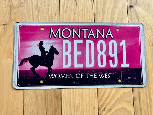 Montana Women of The West License Plate