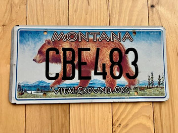 Montana Vital Ground License Plate