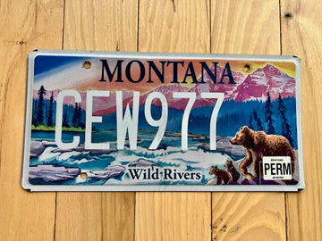 Montana Wild Rivers License Plate