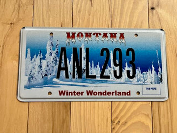 Montana Winter Wonderland License Plate