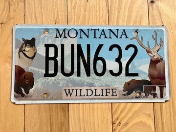Montana Wildlife License Plate