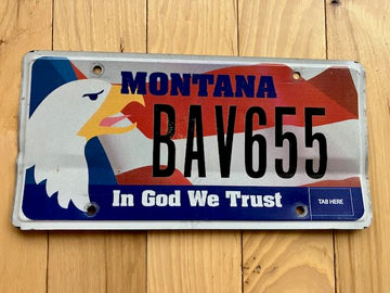 Montana In God We Trust License Plate