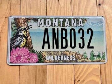 Montana Wilderness License Plate