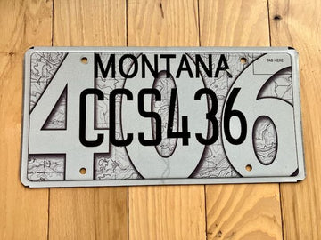 Montana 406 License Plate