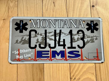 Montana EMS License Plate