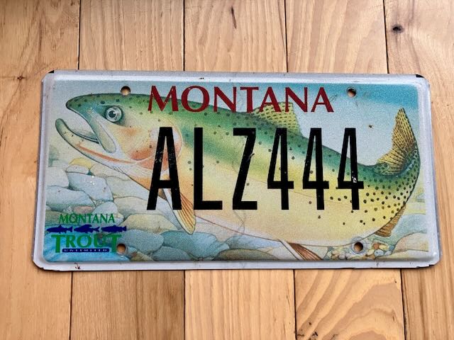 Montana Trout License Plate