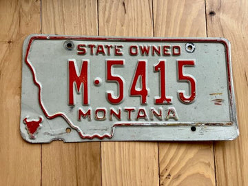 Montana State Owned License Plate