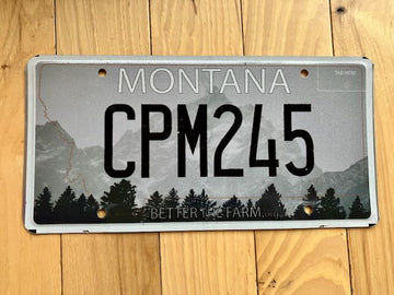 Montana Better the Farm License Plate