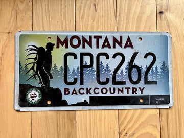 Montana Backcountry License Plate