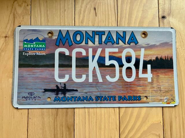 Montana State Parks License Plate