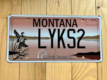 Montana Ducks Unlimited License Plate