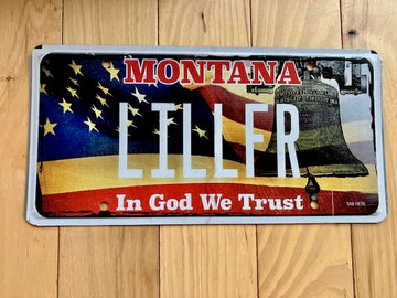 Montana In God We Trust License Plate - Vanity