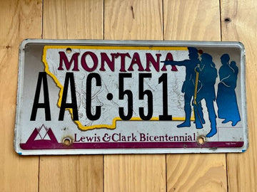 Montana Lewis and Clark Bicentennial License Plate