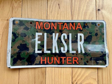Montana Hunter License Plate - Vanity