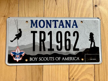 Montana Boy Scouts License Plate
