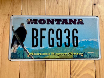 Montana Raptor Center License Plate
